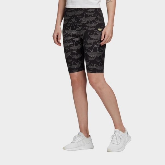 adidas Pants - NEW Adidas Originals Metallic Print Bike Shorts